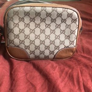 Gucci Camera Canvas/Leather Bag